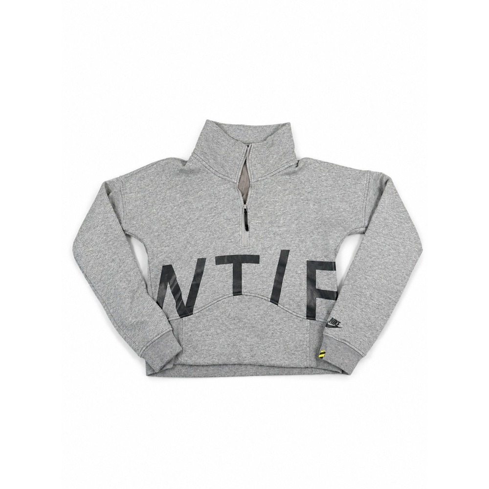 Nike Sportswear Tech Fleece 1/4 Zip Pullover Sweatshirt Grey Womens Small S